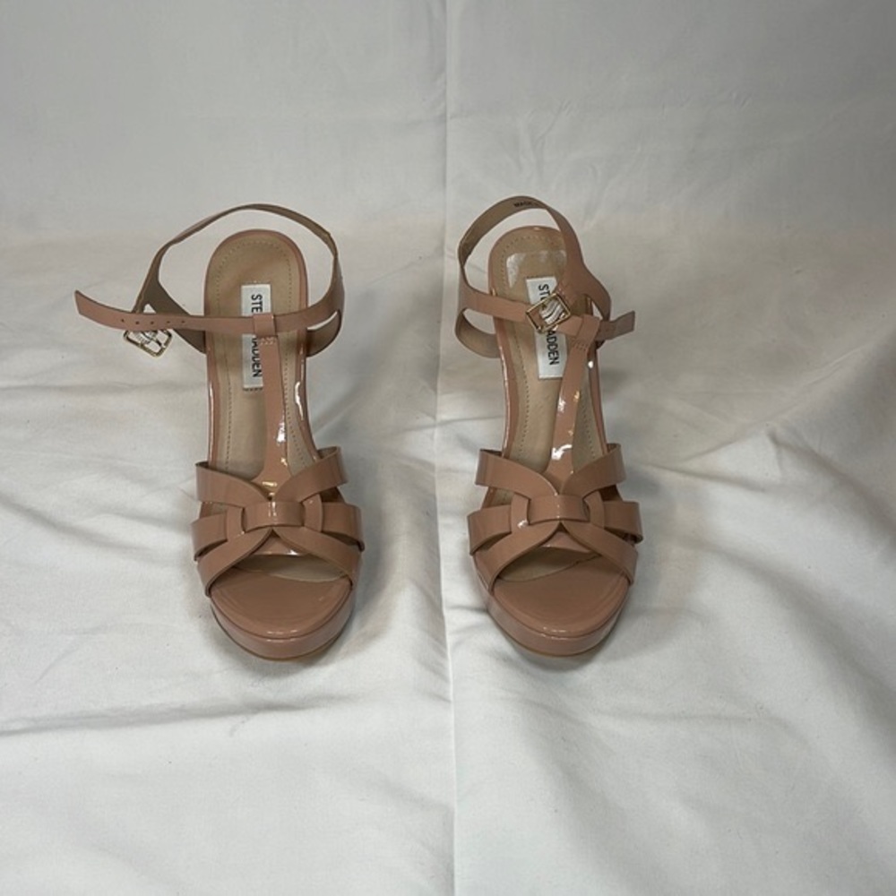 Patent Leather Platform Sandal